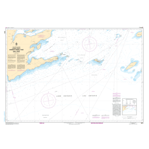 Carte marine chart 2016 Charity Shoal to à Gull Bar including y compris Long Point