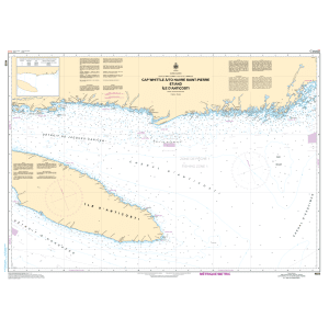 Carte marine chart 4025 Cap Whittle à Havr Saint-Pierre et Île d'Anticosti