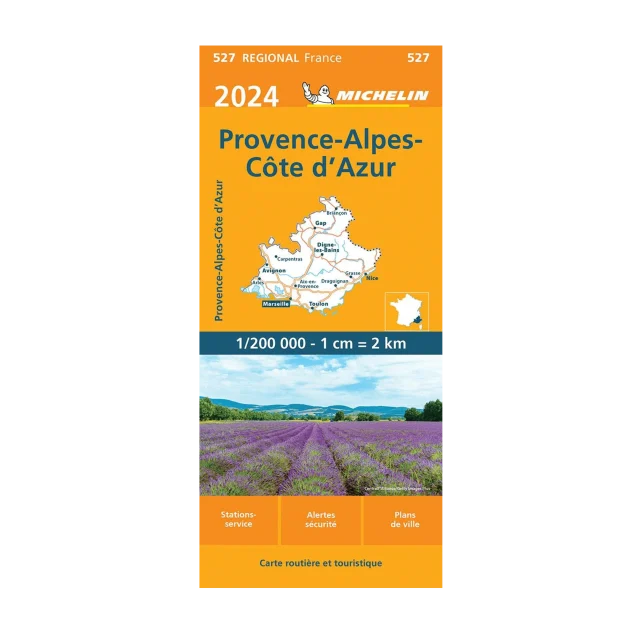 Provence-Alpes-Côte d'azur road map Michelin #527