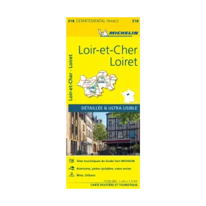 Loiret et Loir-et-Cher carte routière Michelin #318