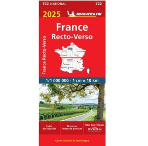 France recto-verso carte routière Michelin #722