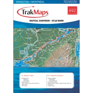 Fleuve Saint-Laurent: Kingston - Montreal #692 - atlas marin TrakMaps