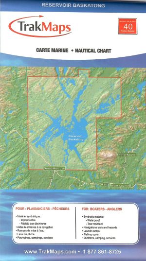 Réservoir Baskatong - Carte nautique TrakMaps