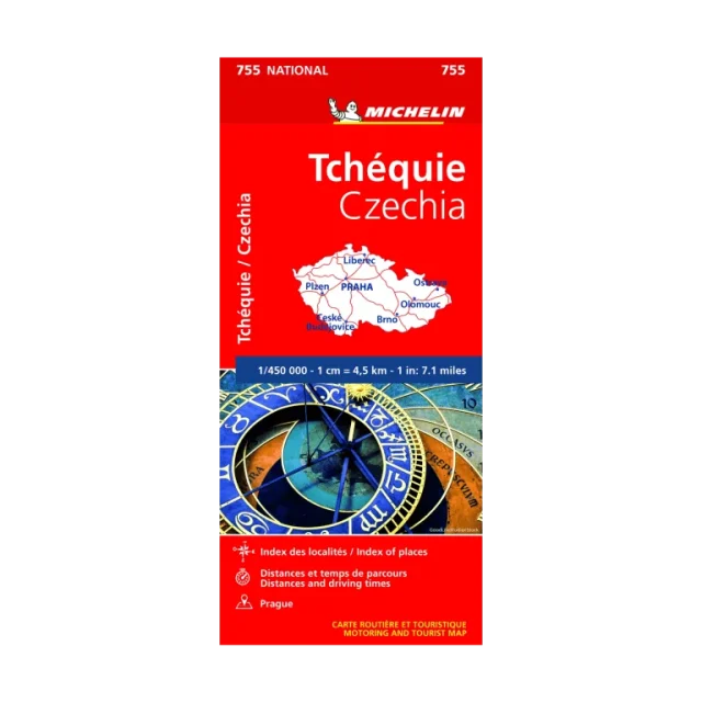 Tchéquie carte routière Michelin #755