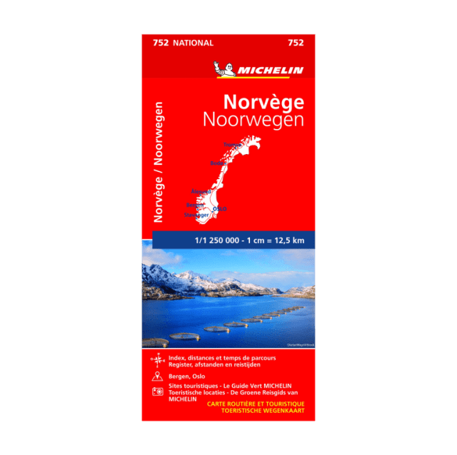 Norvège carte routière Michelin #752