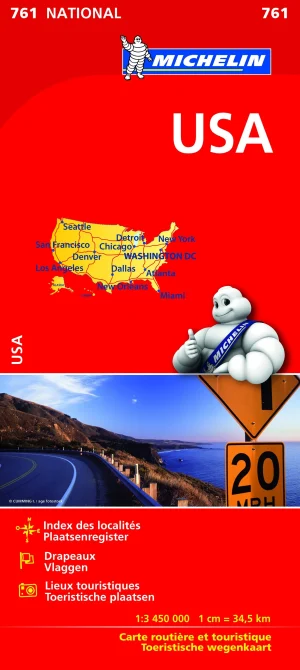 United States road map Michellin #761