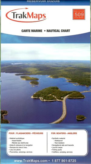 Réservoir Dozois #509 - Carte nautique TrakMaps