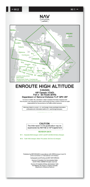 Carte en route niveau inférieur (LO) - NavCanada