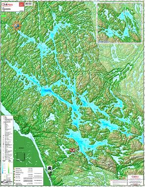 Lac Kipawa - Carte nautique TrakMaps