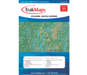 Lac des Trente et un Milles atlas marin trakmaps bathymetrique nautical