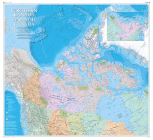 Nord Du Canada (MCR0036) - carte murale - Northern Canada Wall Map (MCR0036)