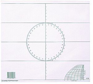 Universal Plotting Sheet - Pad of 50 - Feuilles de traçage universelles