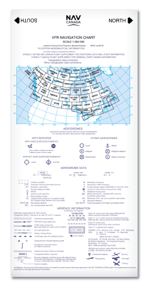 Cartes aéronautiques de navigation VFR (VNC)