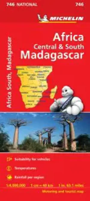 Afrique Centrale, Australe et Madagascar carte routière Michelin #746