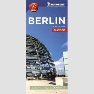 Berlin laminated city map Michelin.