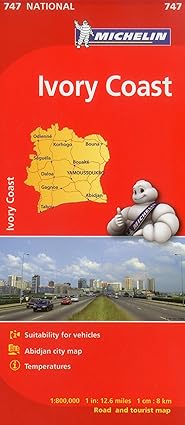 Côte d'Ivoire carte routière #747