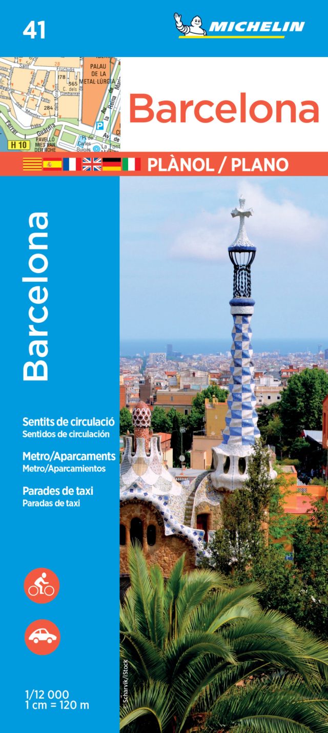 Barcelona city map Michelin