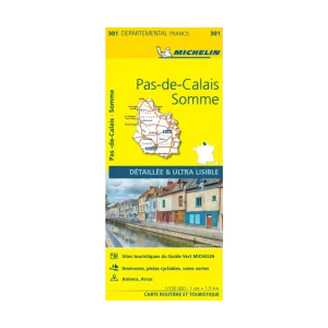 Pas-de-Calais and Somme road map Michelin #301