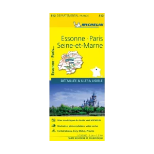 Essonne, Paris et Seine-et-Marne carte routière Michelin #312