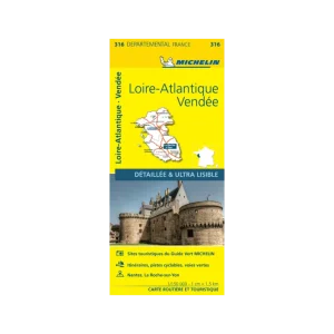 Loire-Atlantique and Vendée road map Michelin #316