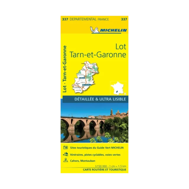 Lot et Tarn-et-Garonne road map Michelin #337