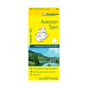 Aveyron et Tarn carte routière Michelin #338