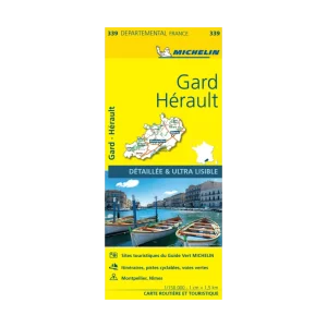 Gard et Hérault carte routière Michelin #339