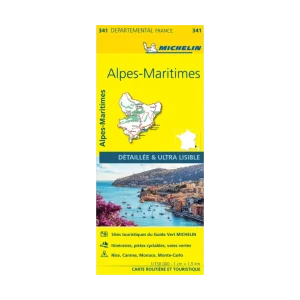 Alpes-Maritimes carte routière Michellin #341