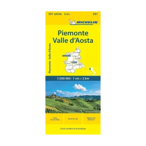 Piemonte and Valle d'Aosta road map Michelin #351