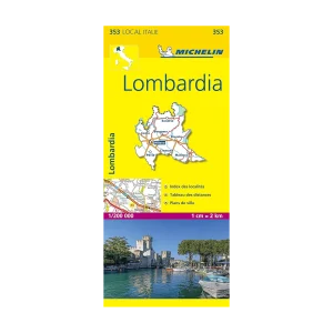 Lombardie carte routière Michelin #353