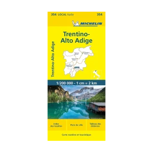 Trentino-Alto-Adige or Trentin-Tyrol road map Michelin #354