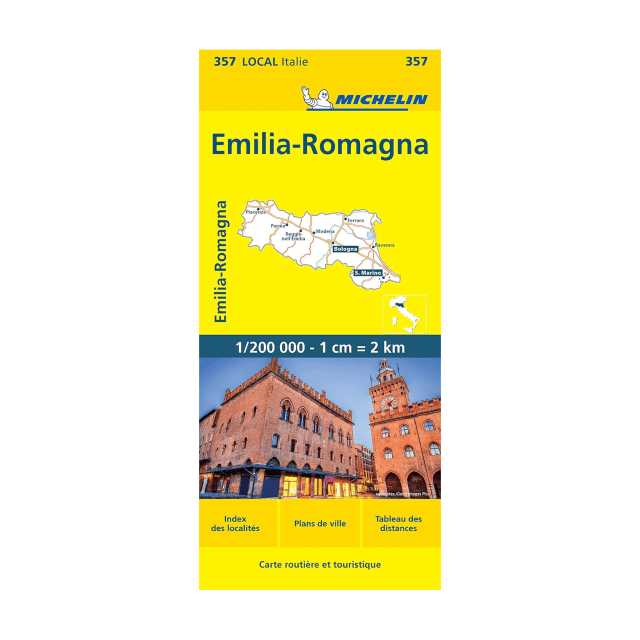 Émilie-Romagne carte routière Michelin #357