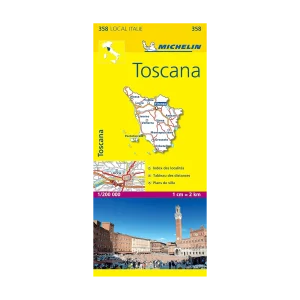 Toscane carte routière Michelin #358