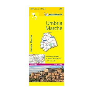 Ombrie and Marche road map Michelin #359