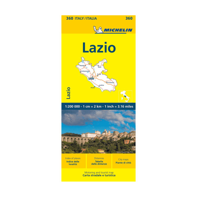 Lazio road map Michellin #360