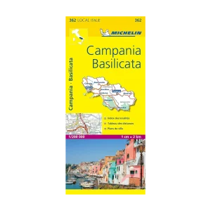 Campania and Basilicata road map Michelin #362