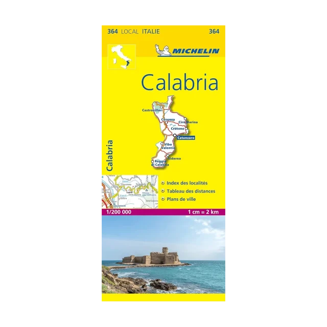 Calabria road map Michelin #364