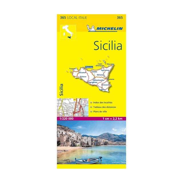 Sicilia road map Michelin #365