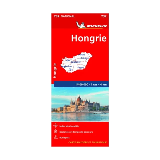 Hongrie carte routière Michelin #732