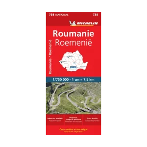 Roumanie carte routière Michelin #738