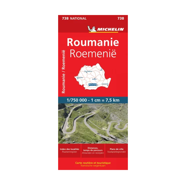 Romania road map Michelin #738