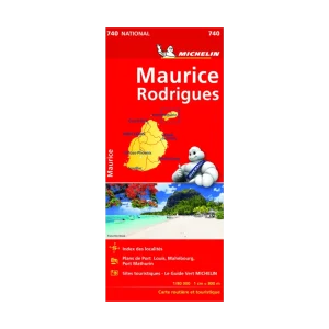 Iles Maurice et Rodrigues carte routière Michelin #740