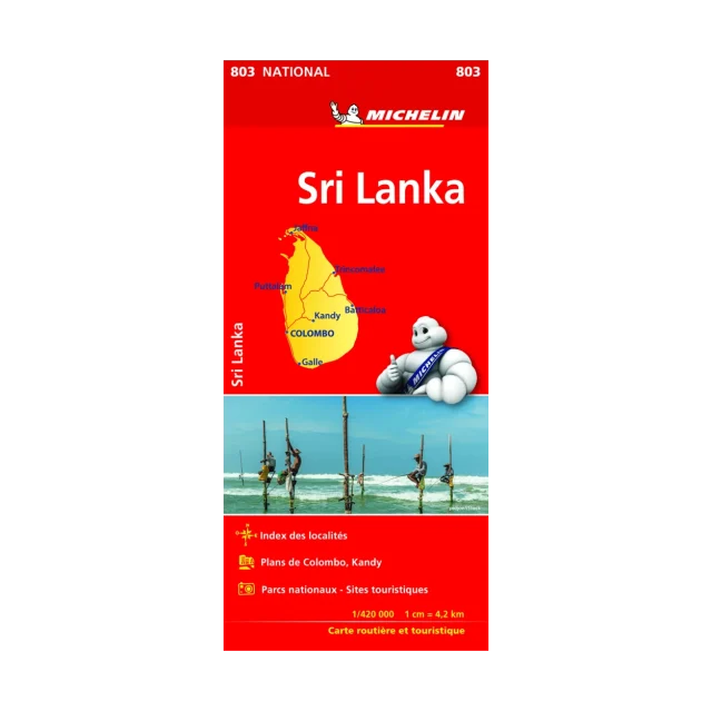 Sri Lankaroad map Michelin #803