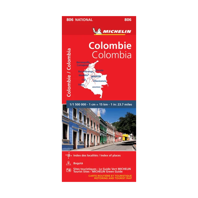 Colombie carte routière Michelin #806