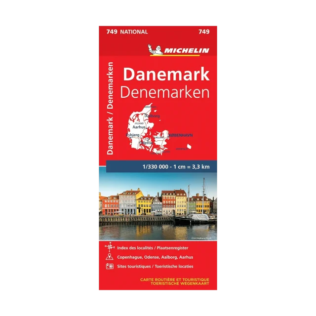 Danemark carte routière Michelin #749