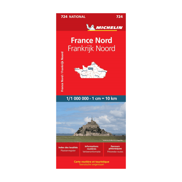 France North road map Michelin #724