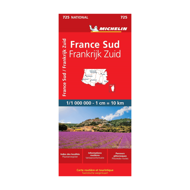 France South road map Michelin #725