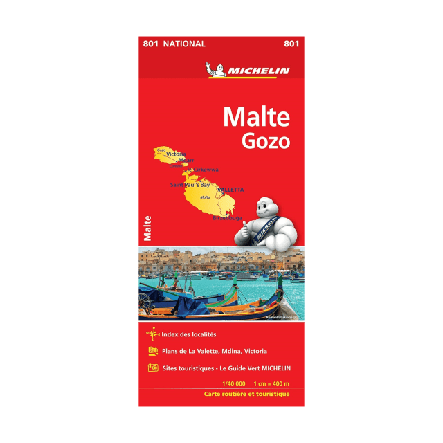 Malte et Gozo carte routière Michelin #801