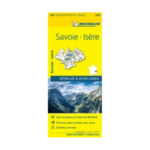 Isère and Savoie road map Michelin #333