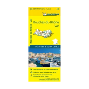 Bouches-du-Rhône et Var carte routière Michelin #340